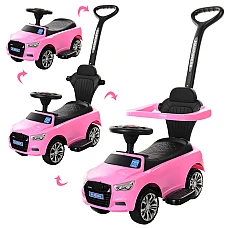 Дитяча машинка каталка-толокар 2 в 1 Bambi M 3503A-8 Рожевий