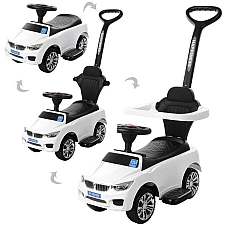 Детская машинка каталка-толокар  2 в 1 Bambi M 3503B-1 Белый
