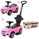 Дитяча машинка каталка-толокар 2 в 1 Bambi M 3503B-8 Рожевий