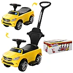 Дитяча машинка каталка-толокар 2 в 1 Bambi M 3503C-6 Жовтий