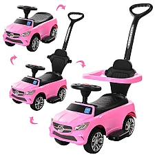 Детская машинка каталка-толокар  2 в 1 Bambi M 3503C-8 Розовы