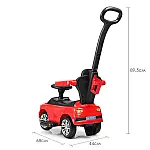 Детская машинка каталка-толокар  2 в 1 Bambi M 3503C(MP3)-3 Красный