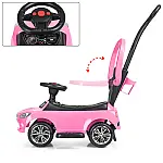 Дитяча машинка каталка-толокар 2 в 1 Bambi M 3503C(MP3)-8 Рожевий