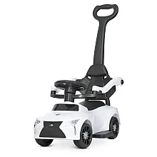 Машинка-каталка 2 в 1 Bambi M 4579-1 Белый