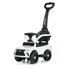 Детская машинка-каталка 2 в 1 Bambi M 4808EL-1 Белый