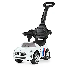 Машинка-каталка 2 в 1 Bambi M 4937L-1 Белый