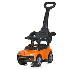 Машинка-каталка 2 в 1 Bambi Porsche M 5044L-7 Оранжевый
