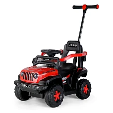Машинка-каталка 2 в 1 Bambi Jeep M 5789EL-3 Червоний