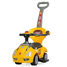 Машинка-каталка 3 в 1 Bambi M 4205-6 Желтый