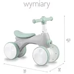 Біговел-каталка з мильними бульбашками та фарою MoMi Tobis Grey