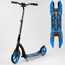 Двухколесный самокат с амортизатором Best Scooter Синий (5466