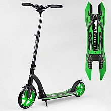 Двоколісний самокат з амортизатором Best Scooter Зелений (522