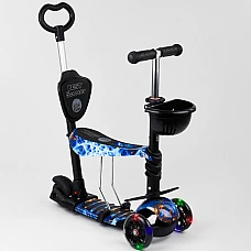 Детский самокат 5 в 1 Best Scooter Абстракция New Синий (3206
