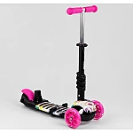 Дитячий самокат 5 в 1 Best Scooter Абстракція New Рожевий (75009)