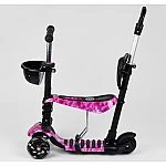 Дитячий самокат 5 в 1 Best Scooter Абстракція New Фіолетовий (71905)