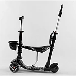 Детский самокат 5 в 1 Best Scooter Абстракция Черный с белым (41405)