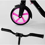 Двухколесный самокат с амортизатором Best Scooter PU-20 см Розовый (87602)