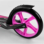 Двухколесный самокат с амортизатором Best Scooter PU-20 см Розовый (87602)