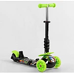 Дитячий самокат 5 в 1 Best Scooter S 7407 Зелений