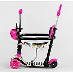 Дитячий самокат 5 в 1 Best Scooter S 1125 Малиновий