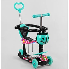 Дитячий самокат 5 в 1 Best Scooter S 1342 Бірюзовий