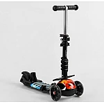 Дитячий самокат 5 в 1 Best Scooter S 6908 Чорний з помаранчевим