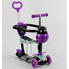 Дитячий самокат 5 в 1 Best Scooter S 9602 Фіолетовий