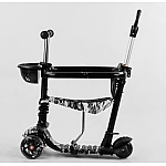 Детский самокат 5 в 1 Best Scooter S 0203 Черный с белым