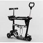 Детский самокат 5 в 1 Best Scooter S 0203 Черный с белым