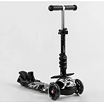 Детский самокат 5 в 1 Best Scooter S 0203 Черный с белым