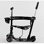 Дитячий самокат 5 в 1 Best Scooter S 0452 Чорний