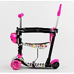Дитячий самокат 5 в 1 Best Scooter S 6106 Рожевий