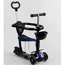 Дитячий самокат 5 в 1 Best Scooter S 3288 Темно-синій