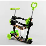 Дитячий самокат 5 в 1 Best Scooter S 1453 Абстракція Зелений