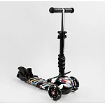 Детский самокат 5 в 1 Best Scooter S 3395 Абстракция Черный