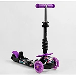 Дитячий самокат 5 в 1 Best Scooter S 7864 Абстракція Фіолетовий