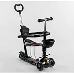 Дитячий самокат 5 в 1 Best Scooter S 8466 Абстракція Чорний