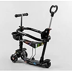 Дитячий самокат 5 в 1 Best Scooter S 8466 Абстракція Чорний