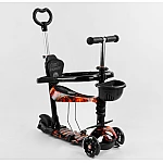Дитячий самокат 5 в 1 Best Scooter S 8756 Абстракція Чорний