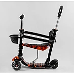 Дитячий самокат 5 в 1 Best Scooter S 8756 Абстракція Чорний
