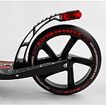 Двухколесный самокат с подсветкой тормоза Best Scooter Красный (41775)