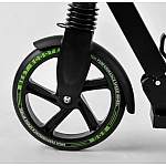 Двухколесный самокат с подсветкой тормоза Best Scooter Зеленый (86125)