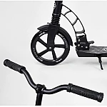 Двоколісний самокат з амортизатором Best Scooter Чорно-сірий (47351)