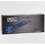 Двоколісний самокат з амортизатором Best Scooter Чорно-сірий (47351)