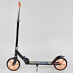 Детский двухколесный самокат Best Scooter Черно-оранжевый (42714)