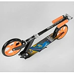 Детский двухколесный самокат Best Scooter Черно-оранжевый (42714)