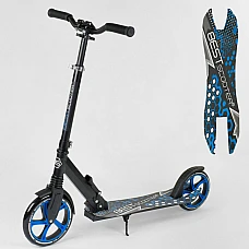 Дитячий двоколісний самокат з амортизатором Best Scooter Сині