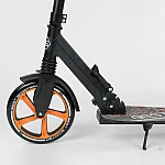 Детский двухколесный самокат с амортизатором Best Scooter Оранжевый (34750)