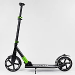 Алюмінієвий самокат з переднім амортизатором Best Scooter Зелений (93427)