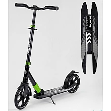 Алюмінієвий самокат з переднім амортизатором Best Scooter Зел